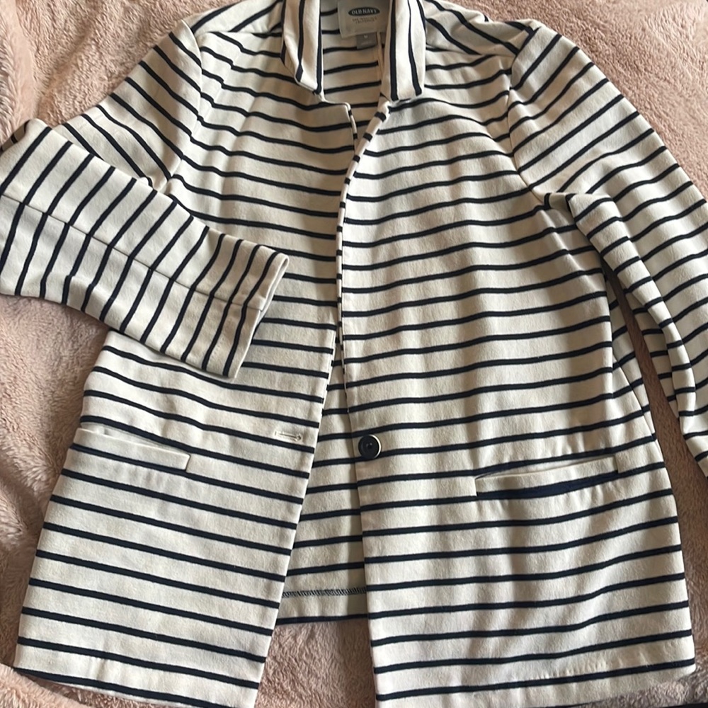 Old Navy Striped Cotton Blazer - Size M